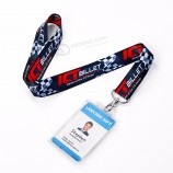 Custom Logo Sublimation Printing Lanyards Strap Polyester