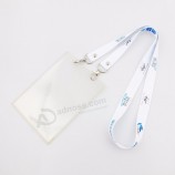 Custom eco friendly rpet badge holder lanyard sublimation neck strap for id card holder manufacturer