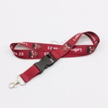 Promotional high quality custom nfl team badge holder lanyard