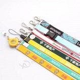 Wholesale nylon silk screen exhibition badge holder lanyards with logo custom