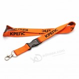 High quality neck custom polyester woven badge holder lanyards