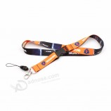 Custom sport polyester badge holder lanyard with logo