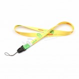 Promotional custom printed neck polyester badge holderlanyard with logo free sample