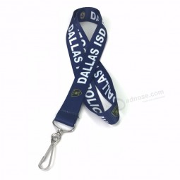 Factory polyester custom lanyard keychain