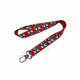 custom airbus jacquard safety lanyard with buckle
