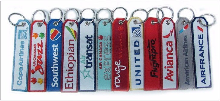 Polyester fabric Keyring with Your Own Logo