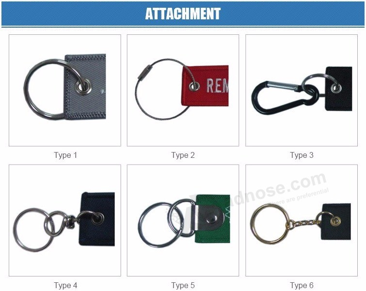 China supplier Woven keyring for promotional Gifts