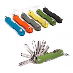 aluminum alloy keychain flexible Key holder clip EDC aluminum Key holder clip