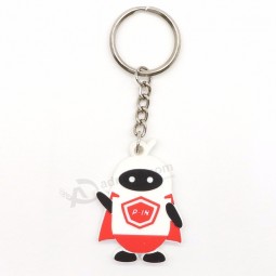 Eco-friendly Soft Rubber Customized personalised keyrings 3d Embossed Logo Cheap Price