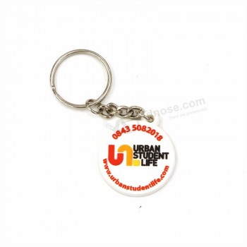 promotional OEM custom 3D soft PVC keychain rubber personalised keyrings with your logo