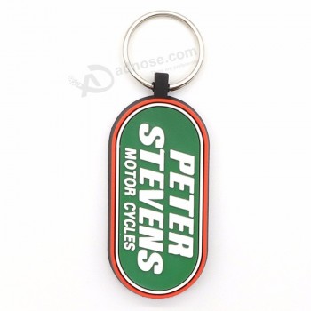 customized soft Pvc rubber keychain with company name personalised keyrings