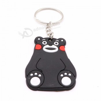 wholesale 3 inch personalised keyrings keychain accessory soft PVC