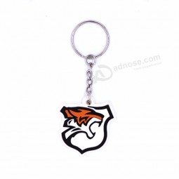 Factory Cheap Giveaway Rubber personalised keyrings 2d Custom Shaped Die Cut Soft Pvc Keychain For Return Gifts