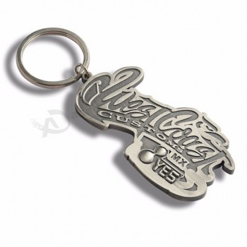 custom die cast metal letter key chain/personalised keyrings with custom logo