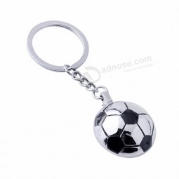 Sports football shape metal gift keychain soccer personalised keyrings