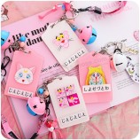 ID Card Cover for Girls with key tag