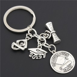 Graduation Ceremony Memorial Gift Graduation Caps Graduate Diplom Keychain Women Men Keyring