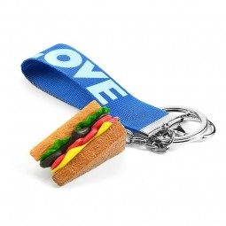 Hot Dog Cake Sandwich Keychains for tag manufacturer