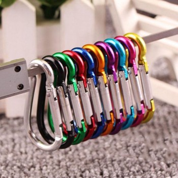 Aluminum Carabiner Key Chain Clip Keyring Snap Hook Maker