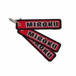 Gift Customization Textile Maker Tag Free Sample Embroidery Key Chain Custom Airplane Cockpit Keychain