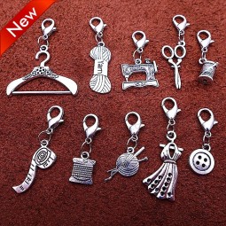 Clothing labels bag tags alloy lobster clasp hooks key pendant