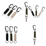 Leather Rope Woven Keychain Metal Key Rings Key Chains