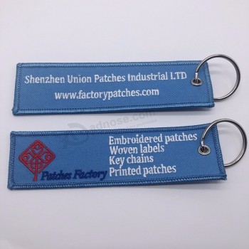 high quality embroidery keychain