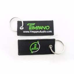 promotion embroidered keychain custom logo key chain embroidery