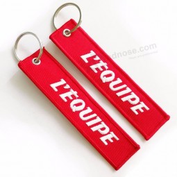Custom Embroidered Fabric Keychain for Promotion