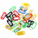 30 X Colored Plastic Key Fobs Luggage ID Tags Labels Key rings with Name Cards For Many Uses