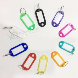 Sale Exquisite 1PC Hotels Colorful Plastic Keychain Fobs Language ID Tags Labels Key Rings