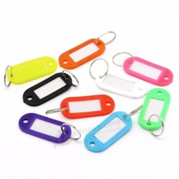 DoreenBeads Retail Rubber Key Tags Assorted Key Rings ID Tages Languages Label Mixed Color 6.6cm x 2.2cm(2 5/8