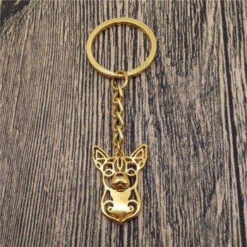 Chihuahua Key Chains Fashion Pet Dog Jewellery Chihuahua Car Keychain Bag Keyring For Women Men