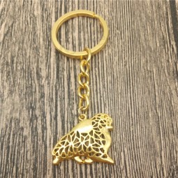 Pomeranian Key Chains Fashion Pet Dog Jewellery Pomeranian Car Keychain Bag Keyring For Women Men