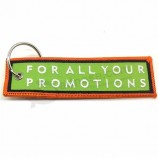 Custom Design Embroidered Chain Aviation Tags Oem Key Chains Safety Tag