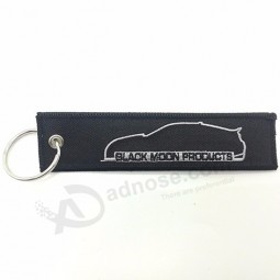 Key Rings Embroidered Air Name Brand Custom Embroidery Woven Keychain