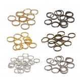 anillos de salto abierto doble bucles conectores de anillos divididos para la fabricación de joyas