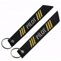 Airbus Fabric Pilot Key Chain Embroidery Keychain Strap