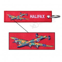 Air Force HALIFAX Embroidery  key ring tag