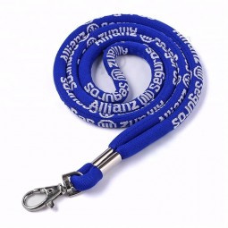 Factory Manufacture Promotional Custom Polyester Round Cord Woven personalised lanyards