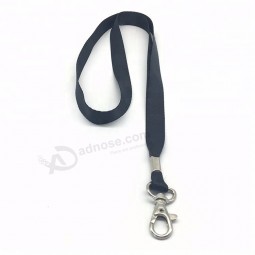 Cheap Wholesale Plain Nylon Crimp personalised lanyards Manufacture With Lobster Clip