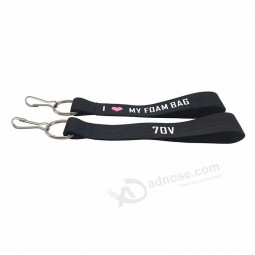 Promotional Cheap Custom Printing Polyester Keychains Short personalised lanyards No Minimum Order