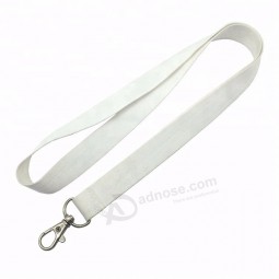 2cm Cheap White Blank Polyester personalised lanyards