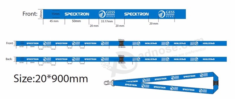Promotional polyester Printed custom Lanyards for Sale