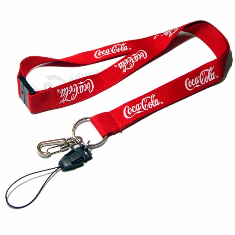 Customized Printing Logo Polyester Breakaway Safety Custom Lanyards for ID Badges