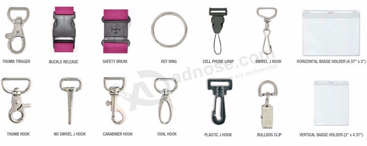 Kundenspezifisches Logo Nylon / Polyester / Seide bedruckt Kundenspezifisches Schlüsselband mit Ausweishülle