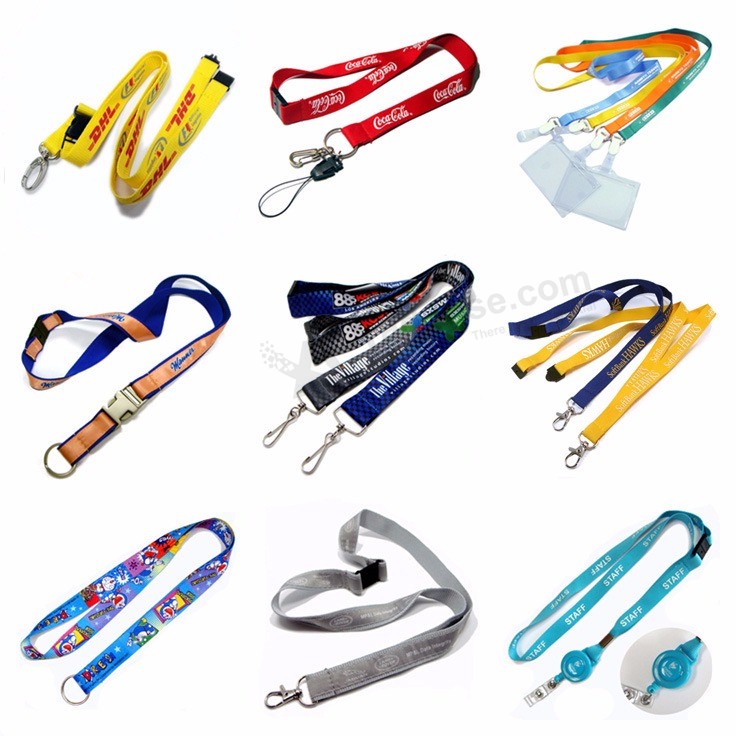 Cooles, bedrucktes Logo-Lanyard aus Nylon ohne Mindestbestellmenge