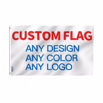 150 * 90 cm 100% poliéster design personalizado imprimir seu logotipo banner bandeira