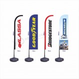 starke Glasfaserstange Werbung Swooper Strand Flagge