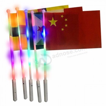 promoção personalizada LED bandeiras personalizadas Led light Up country flags